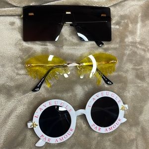 3 pairs of unbranded new Sunglasses